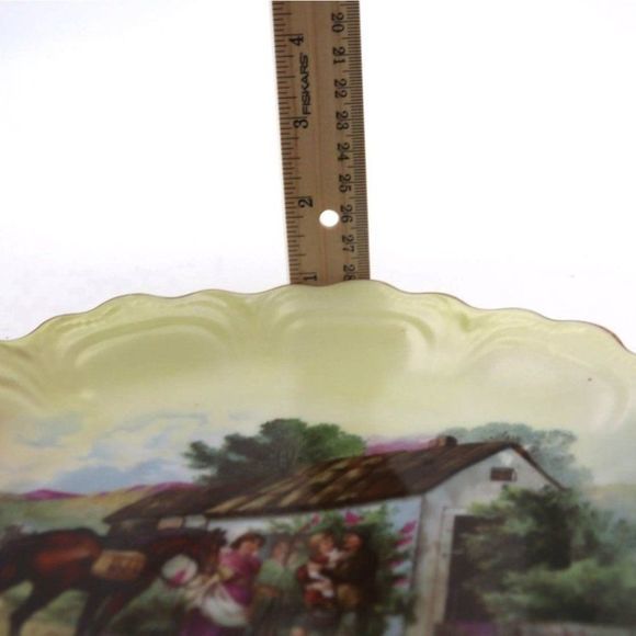 Z.S. & CO, Scottish Highland Hunting Scene, (ZEH, SCHERZER) BAVARIA CABINET PLAT - Picture 5 of 10